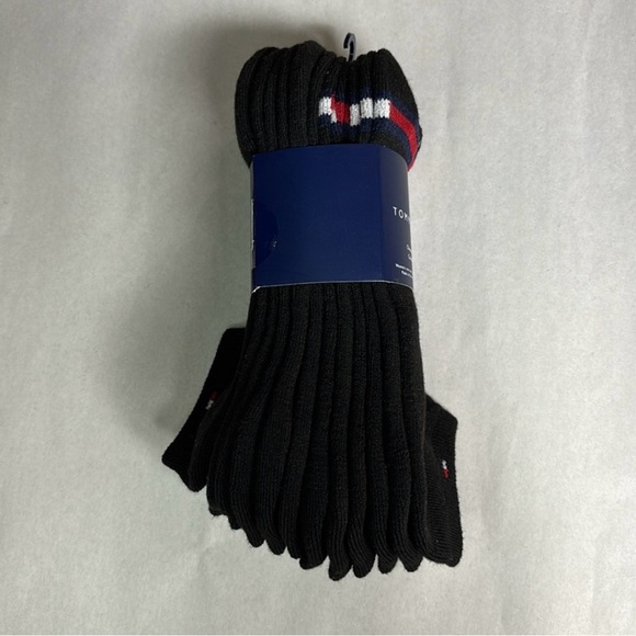 New Tommy Hilfiger Socks Women’s 6 Pair Black Cushion No Show Socks Activewear - Picture 3 of 12